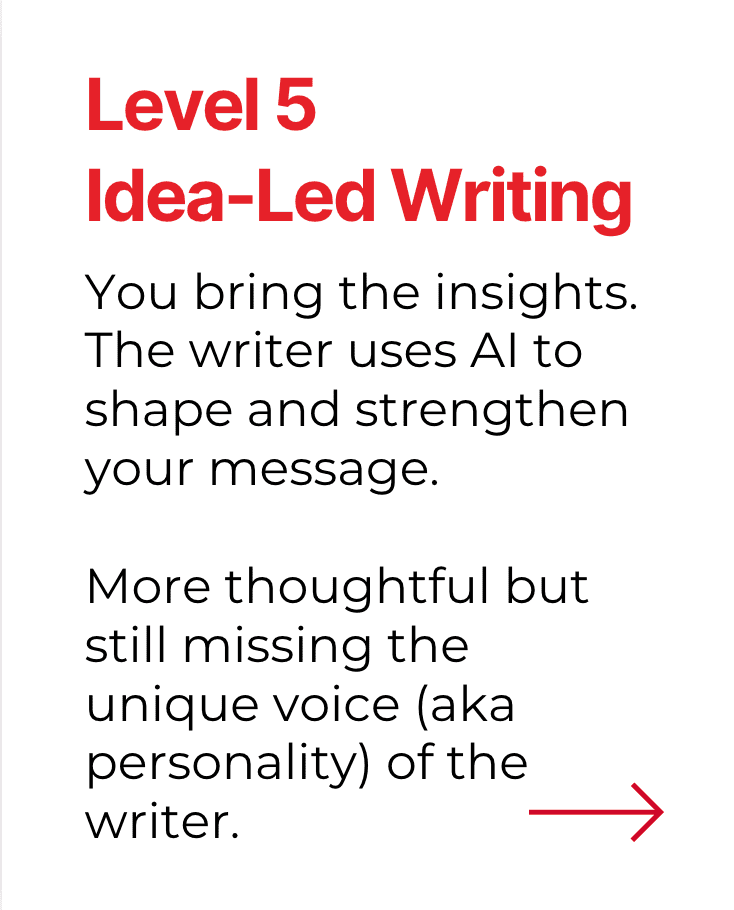 Level 5 - Idea-Led Writing